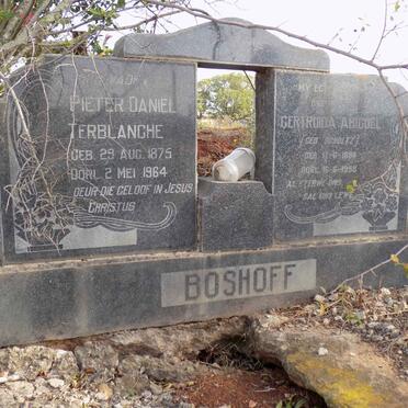 BOSHOFF Pieter Daniel Terblanche 1875-1964 &amp; Gertruida Abiguel SCHOLTZ 1884-1958