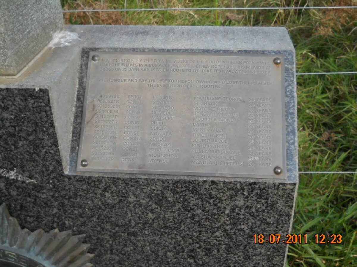 3. Memorial Plaque in English