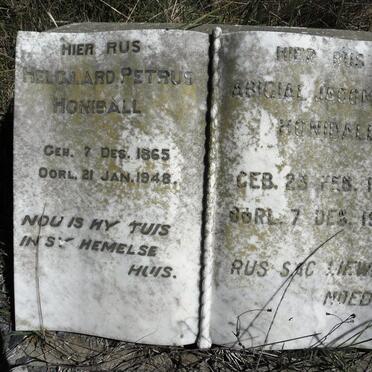 HONIBALL Helgaard Petrus 1865-1948 &amp; Abigial Jacomina 1867-1953