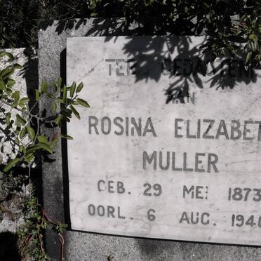MULLER Rosina Elizabeth 1873-1940