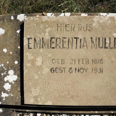 MULLER Emmerentia 1876-1931