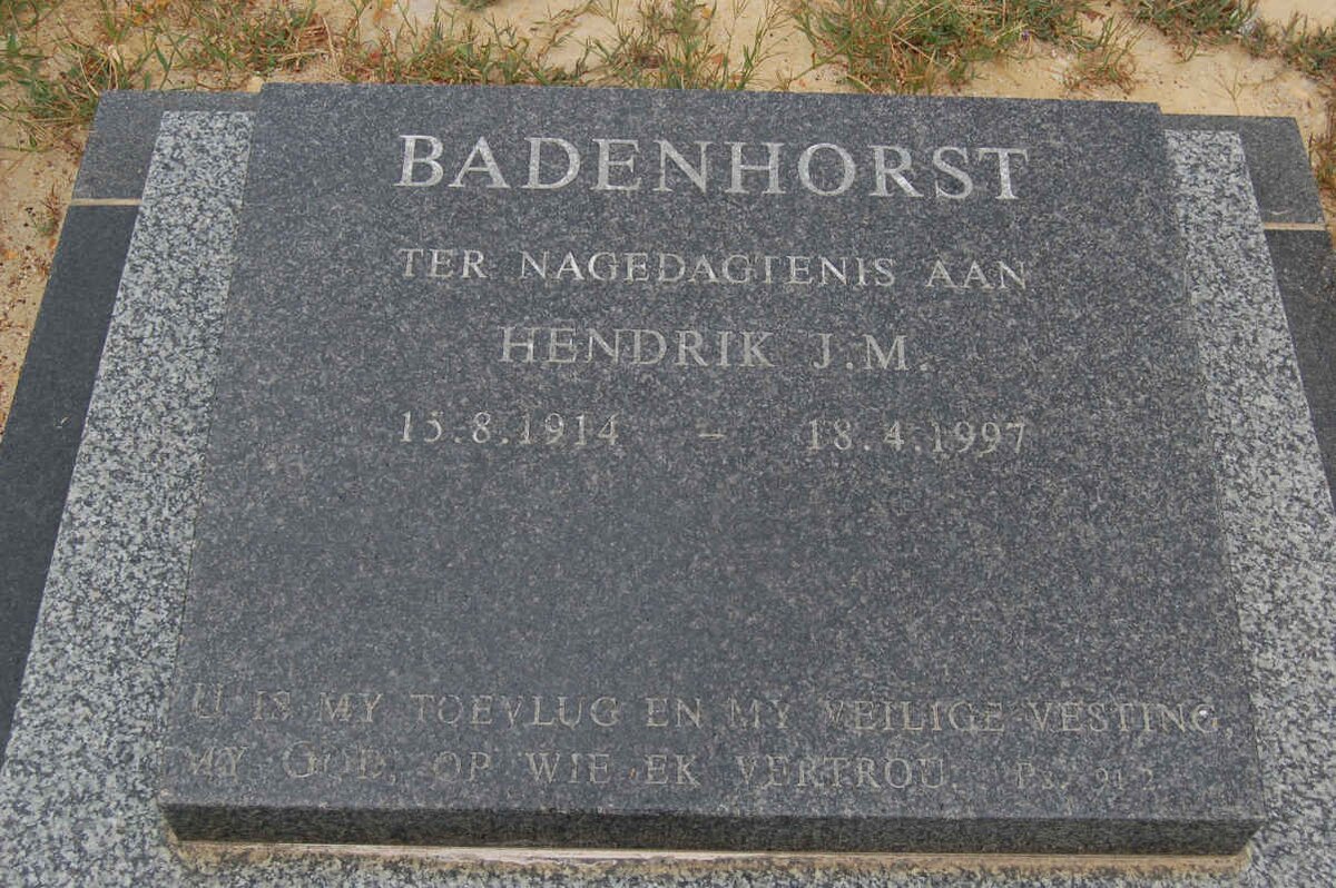 BADENHORST Hendrik J.M. 1914-1997
