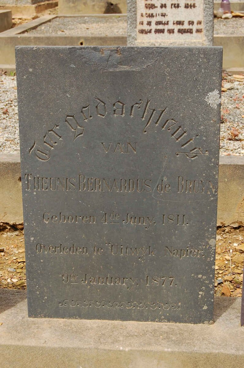 BRUYN Theunis Bernardus, de 1811-1877