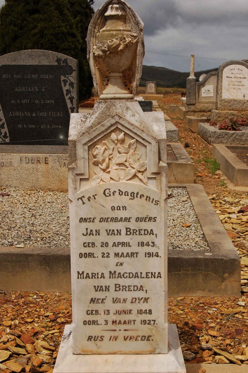 BREDA Jan, van 1854-1914 &amp; Maria Magdalena VAN DYK 1848-1927