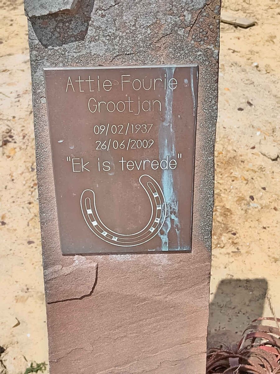 FOURIE Attie 1937-2009