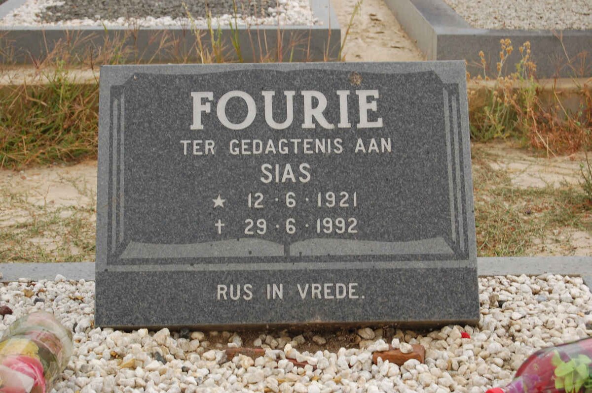 FOURIE Sias 1921-1992