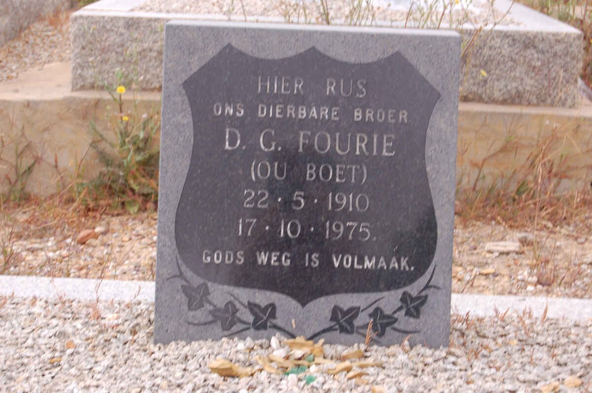 FOURIE D.G. 1910-1975