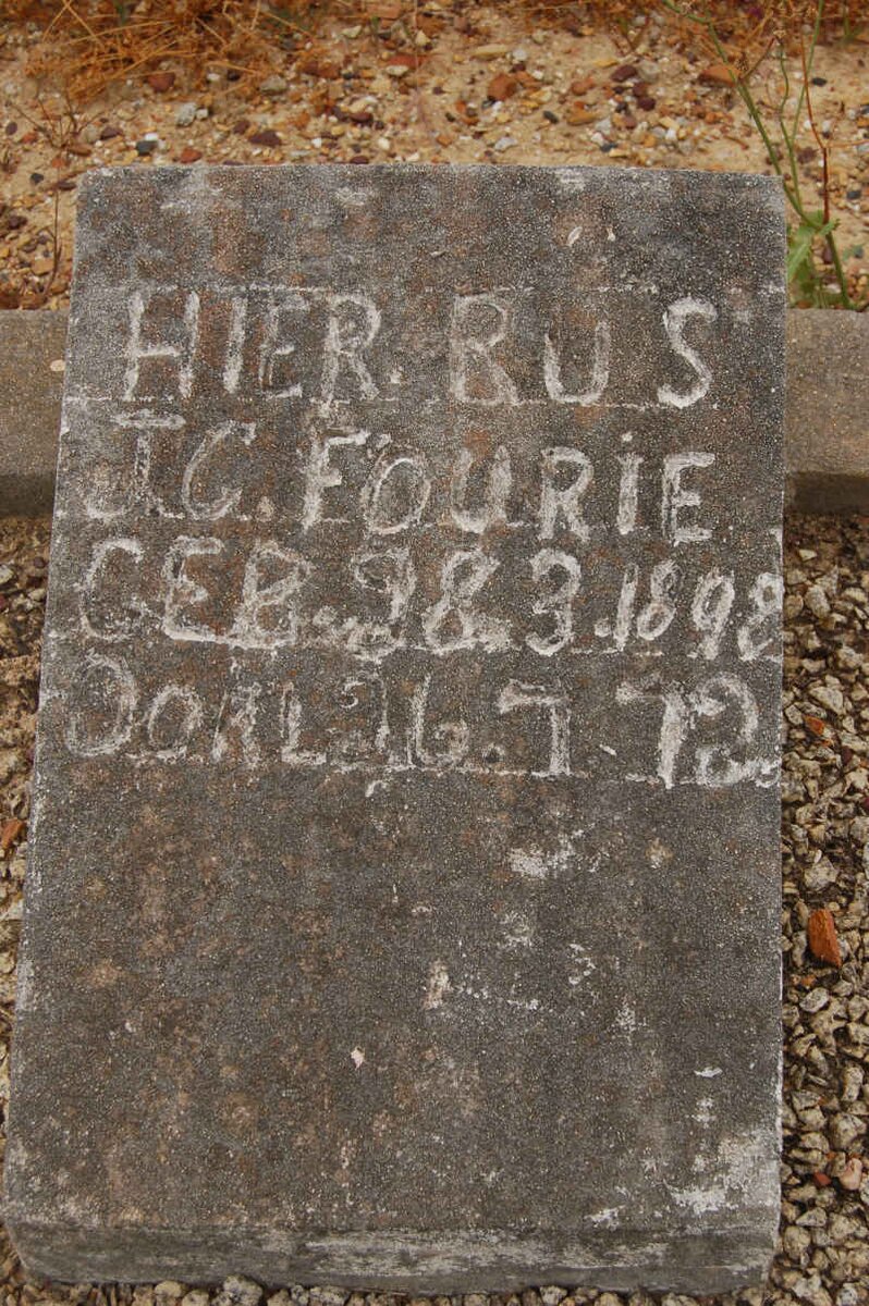 FOURIE J.C. 1898-1972