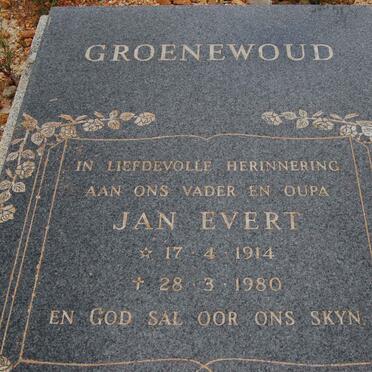 GROENEWOUD Jan Evert 1914-1980