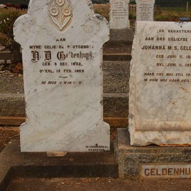 GELDENHUYS A.D. 1852-1909 &amp; Johanna M.S. 1856-1934