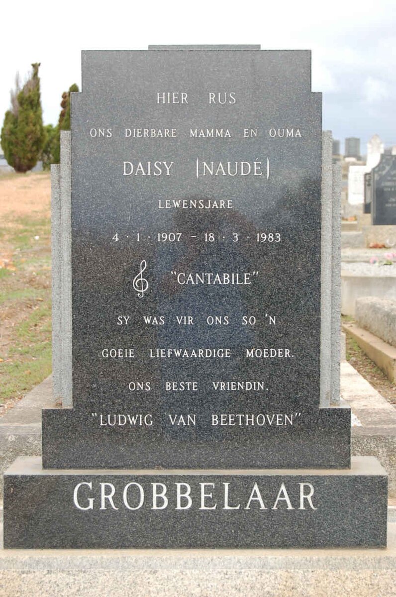 GROBBELAAR Daisy nee NAUDE 1907-1983