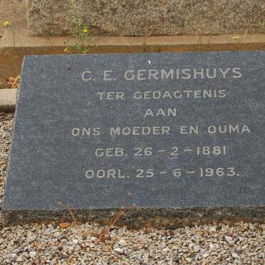 GERMISHUYS C.E. 1881-1963