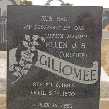 GILIOMEE Ellen J.S. nee KRUGER 1893-1970