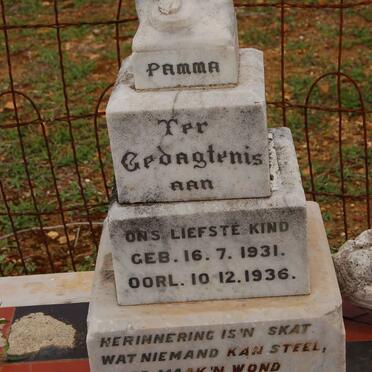 MARAIS Pamma 1931-1936