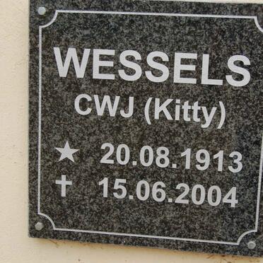 WESSELS C.W.J. 1913-2004