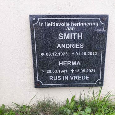 SMITH Andries 1923-2012 &amp; Herma 1941-2021