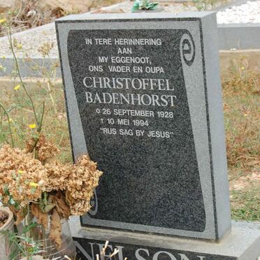 NELSON Christoffel Badenhorst 1928-1994