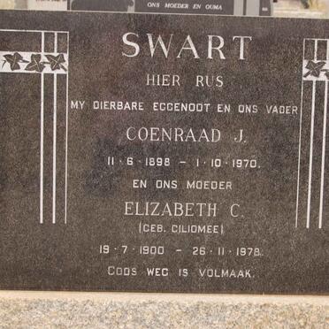 SWART Coenraad J. 1898-1970 &amp; Elizabeth C. GILIOMEE 1900-1978
