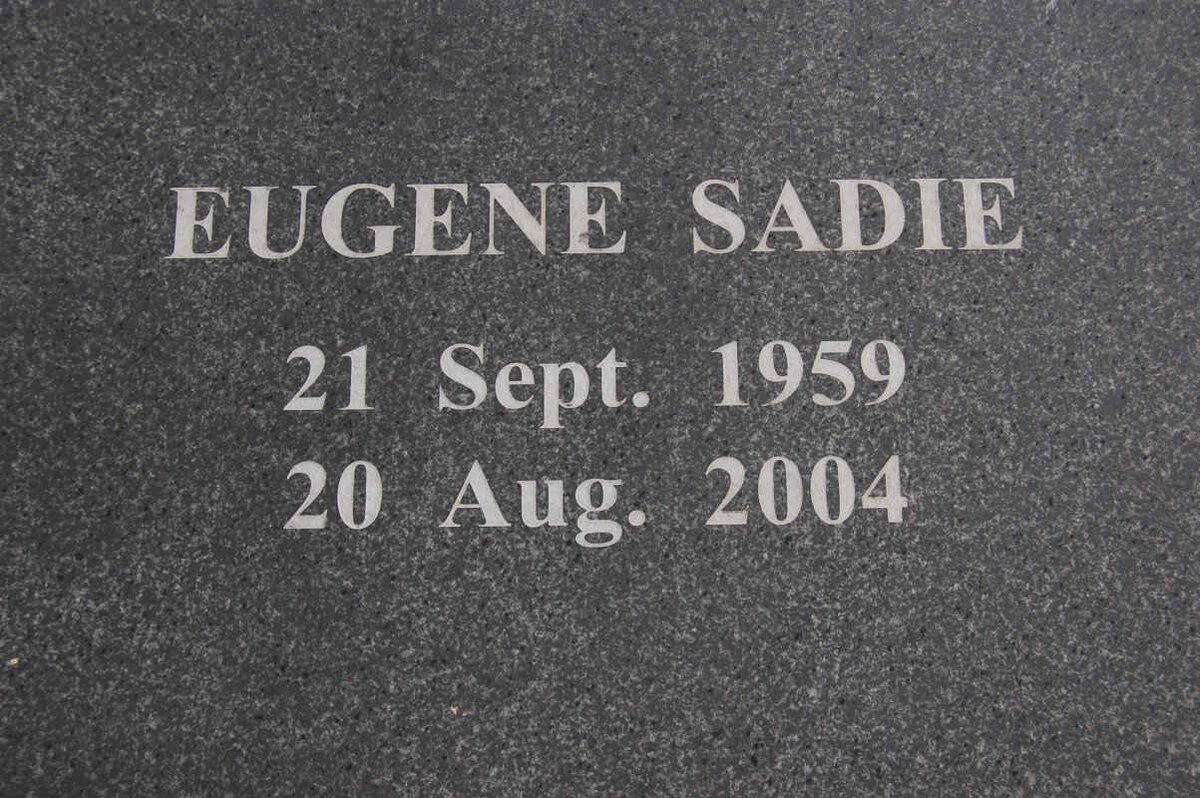 SADIE Eugene 1959-2004