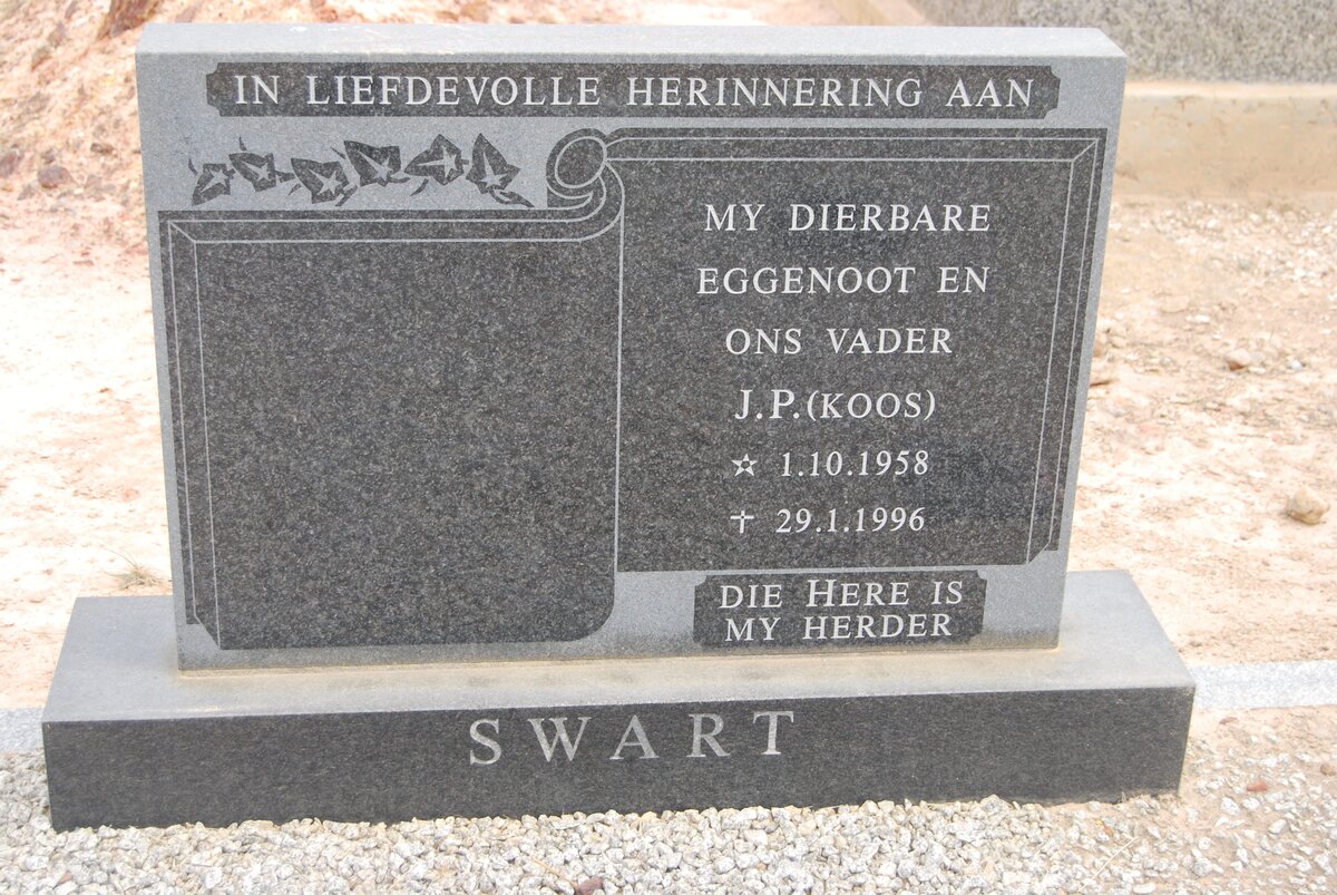 SWART J.P. 1958-1996