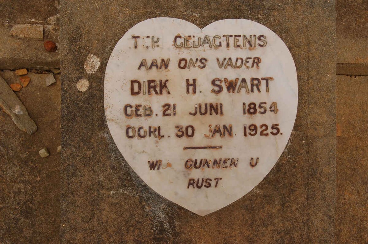 SWART Dirk H. 1854-1925