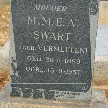 SWART M.M.E.A. nee VERMEULEN 1880-1957