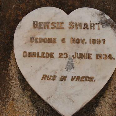 SWART Bensie 1897-1934