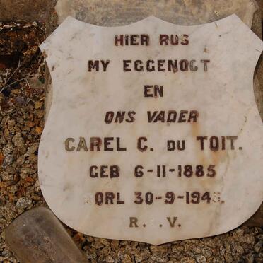 TOIT Carel C., du 1885-1943