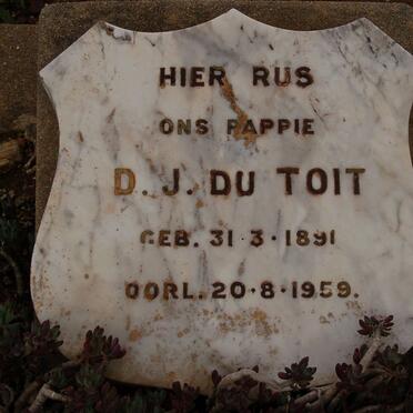 TOIT D.J., du 1891-1959