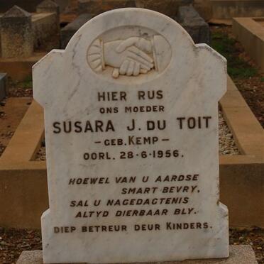 TOIT Susara J., du nee KEMP -1956
