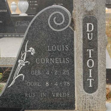 TOIT Louis Cornelis, du 1925-1978