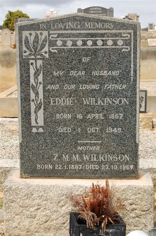 WILKINSON Eddie 1867-1949 &amp; Z.M.M. 1887-1969