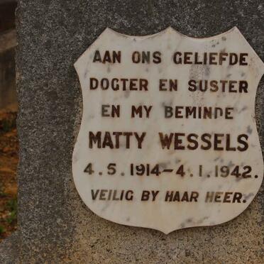 WESSELS Matty 1914-1942