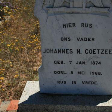 COETZEE Johannes N. 1874-1968 &amp; Anna F.M. DREYER 1884-1960 