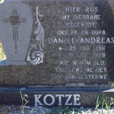 KOTZE Daniel Andreas 1911-1989