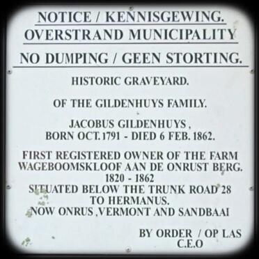 6. Notice: Overstrand Municipality 