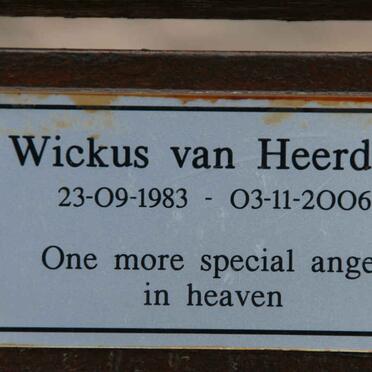 HEERDEN Wickus, van 1983-2006