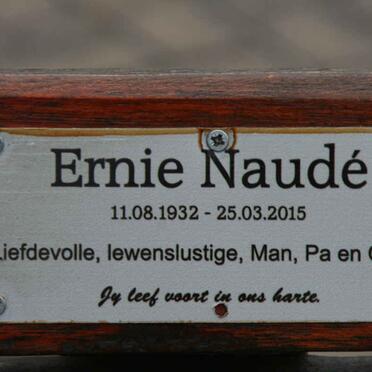 NAUDÉ Ernie 1932-2015