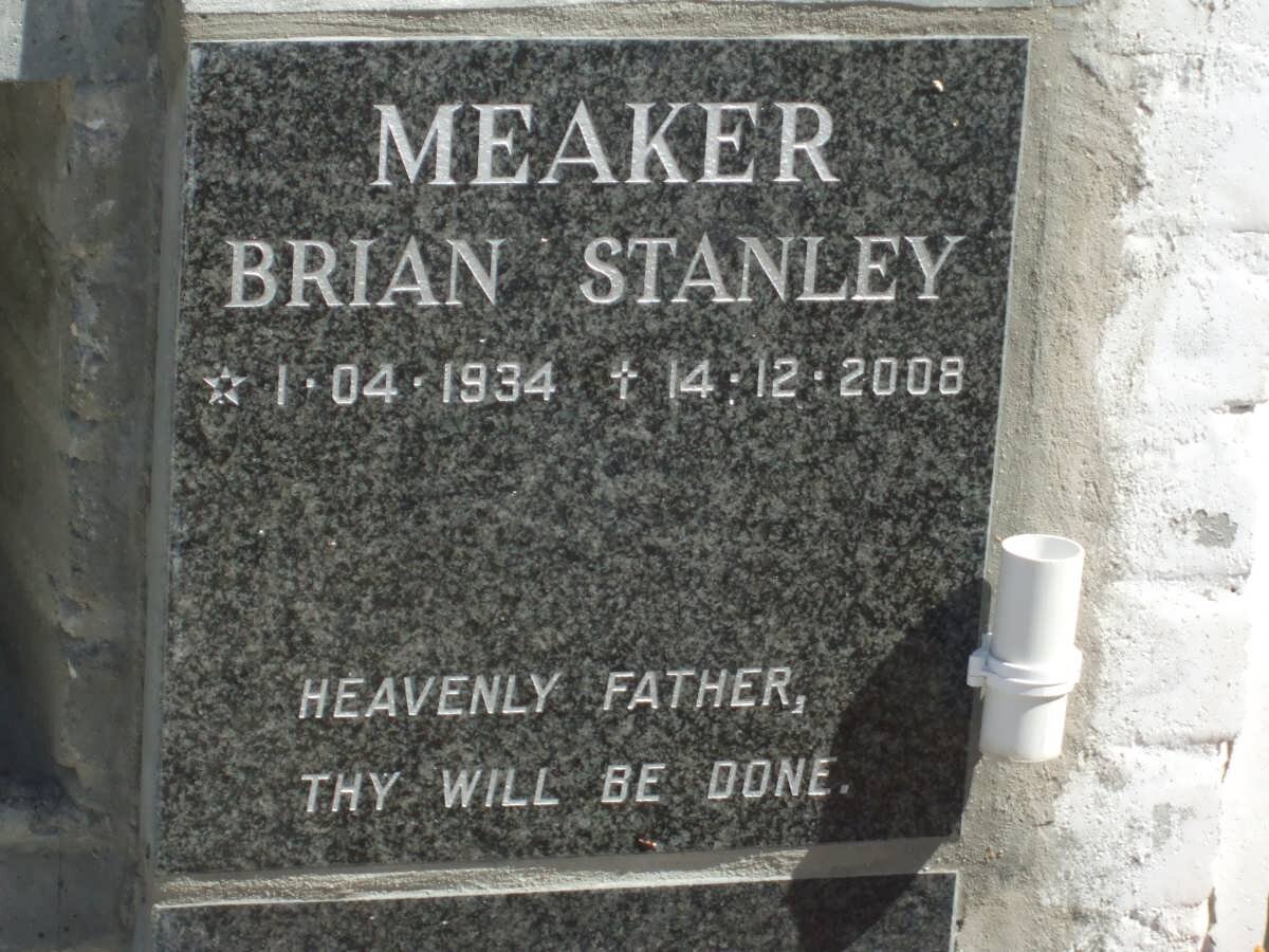 MEAKER Brian Stanley 1934-2008