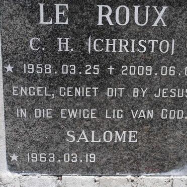 ROUX C.H., le 1958-2009 &amp; Salome 1963-