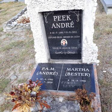 ANDRE P.A.M. 1941-2018 &amp; Martha BESTER 1946- :: ANDRE Peek 1991-2011