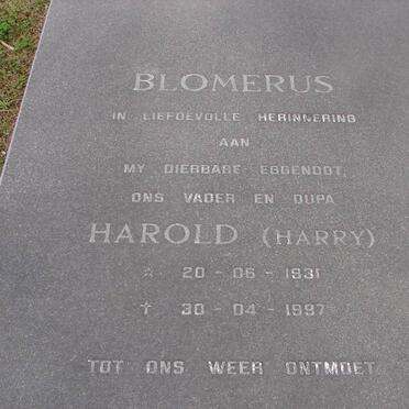 BLOMERUS Harold 1931-1997