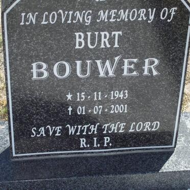 BOUWER Burt 1943-2001