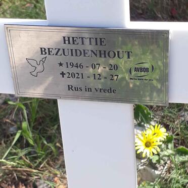 BEZUIDENHOUT Hettie 1946-2021