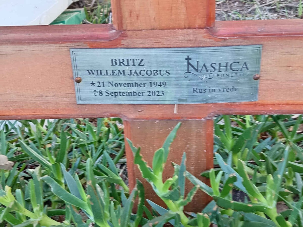 BRITZ Willem Jacobus 1949-2023