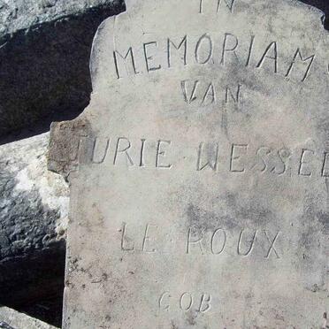 ROUX Jurie Wessels, le 1929-1929
