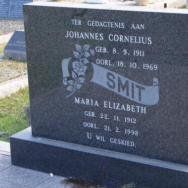 SMIT Johannes Cornelius 1911-1969 &amp; Maria Elizabeth 1912-1998