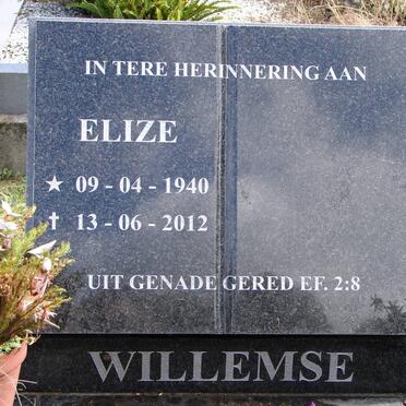 WILLEMSE Elize 1940-2012