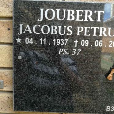 JOUBERT Jacobus Petrus 1937-2014