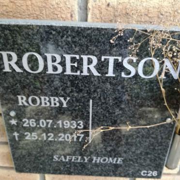 ROBERTSON Robby 1933-2017